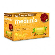 MEDIMIX AYURVEDIC TURMERIC & ARGAN OIL SOAP SET OF 5